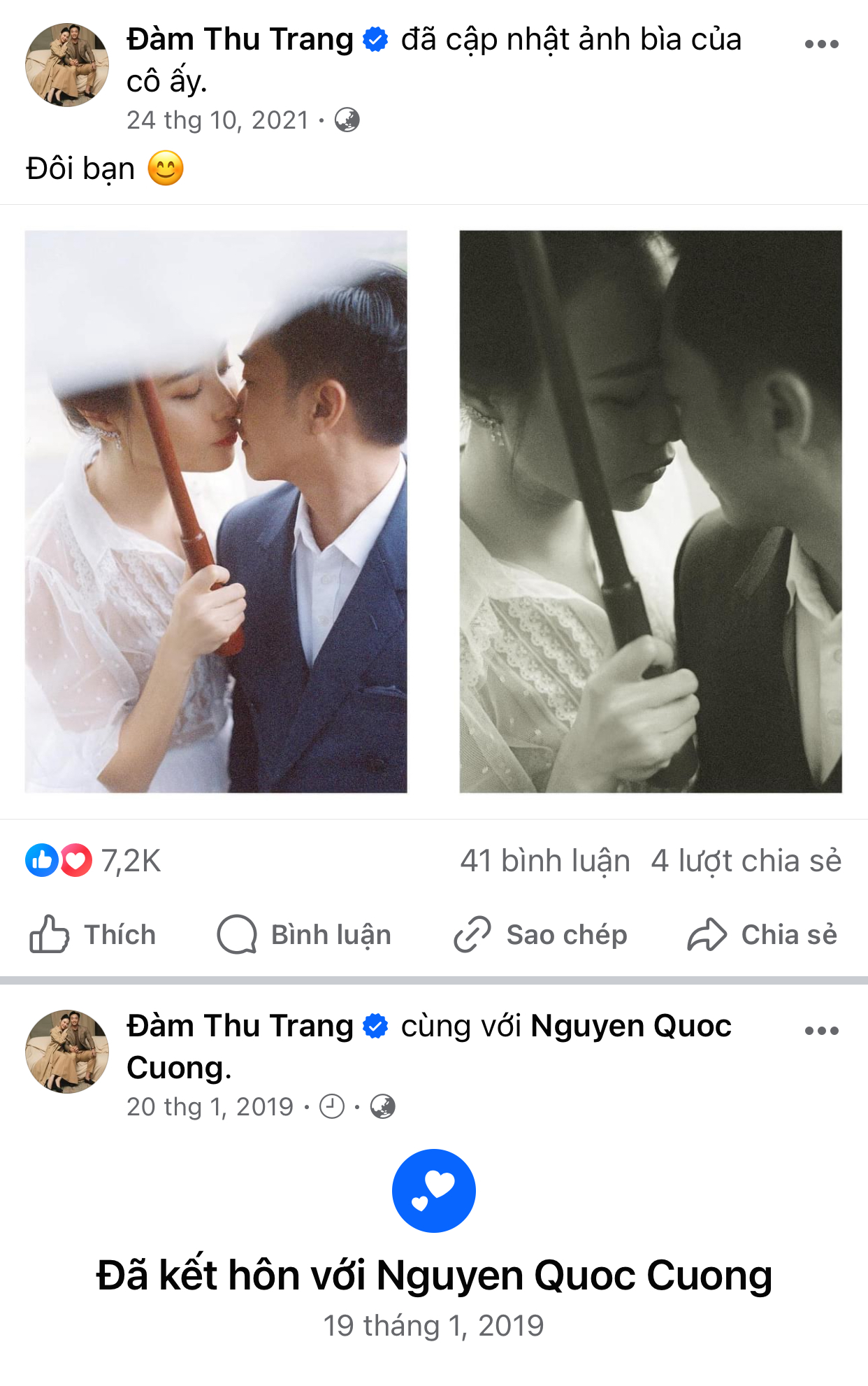 Vợ chồng Cường Đô La có động thái lạ trên MXH- Ảnh 2.